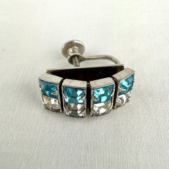 Vintage Channel Set Rhinestone Choker Necklace & … - image 15