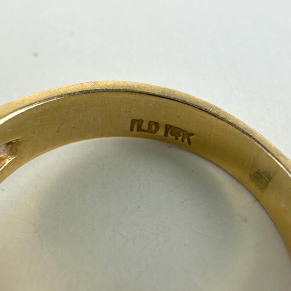 Midcentury 14k Gold Ruby Ring - image 6