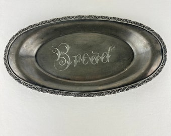 EG Webster and Son Silver Plate Bread Dish