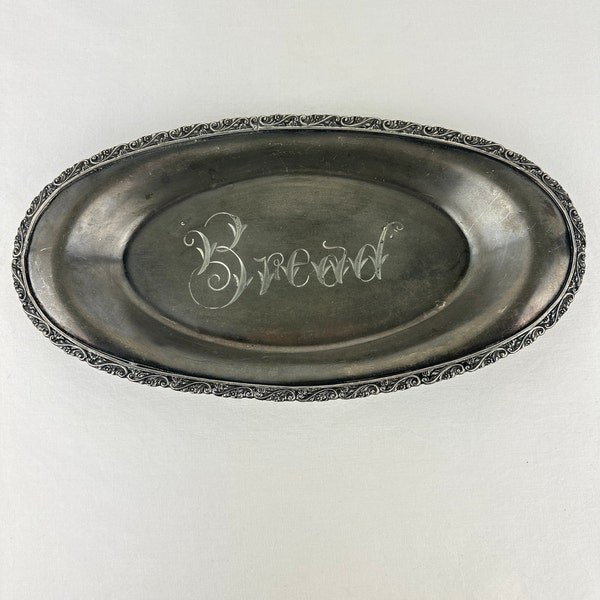 EG Webster and Son Silver Plate Bread Dish