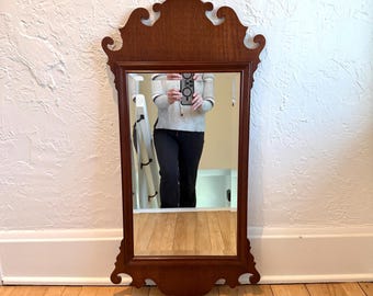 Vintage 1979 Chippendale Style Mirror - Artisan Made with Provenance