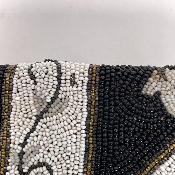 French Art Deco Silk Beaded Clutch - image 6