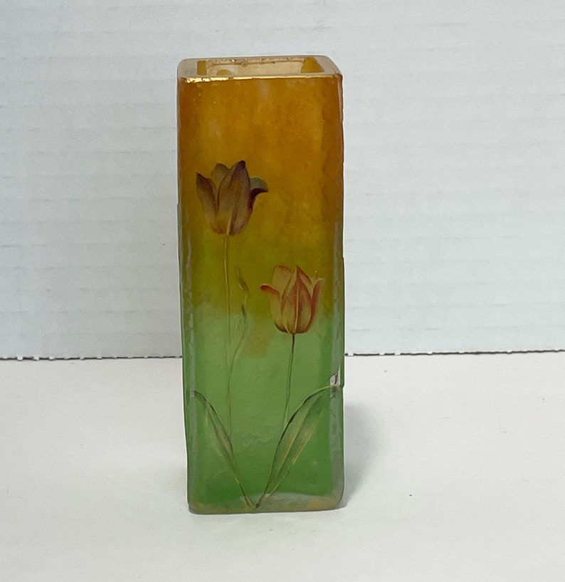 Daum Nancy Art Glass Bud Vase Etsy