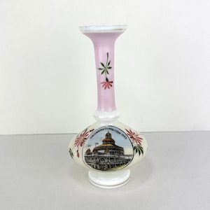1893 Columbian Exposition Bristol Vase with Government Building