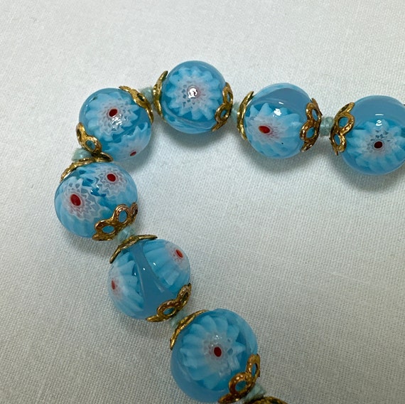 Vintage Italian Art Glass Bead Necklace - image 6