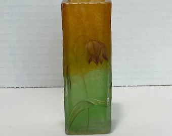 Antique Daum Nancy Art Glass Bud Vase