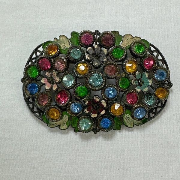 Vintage Little Nemo Rhinestone Brooch