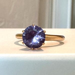 Vintage Created Alexandrite Color Change Ring Size 6.25