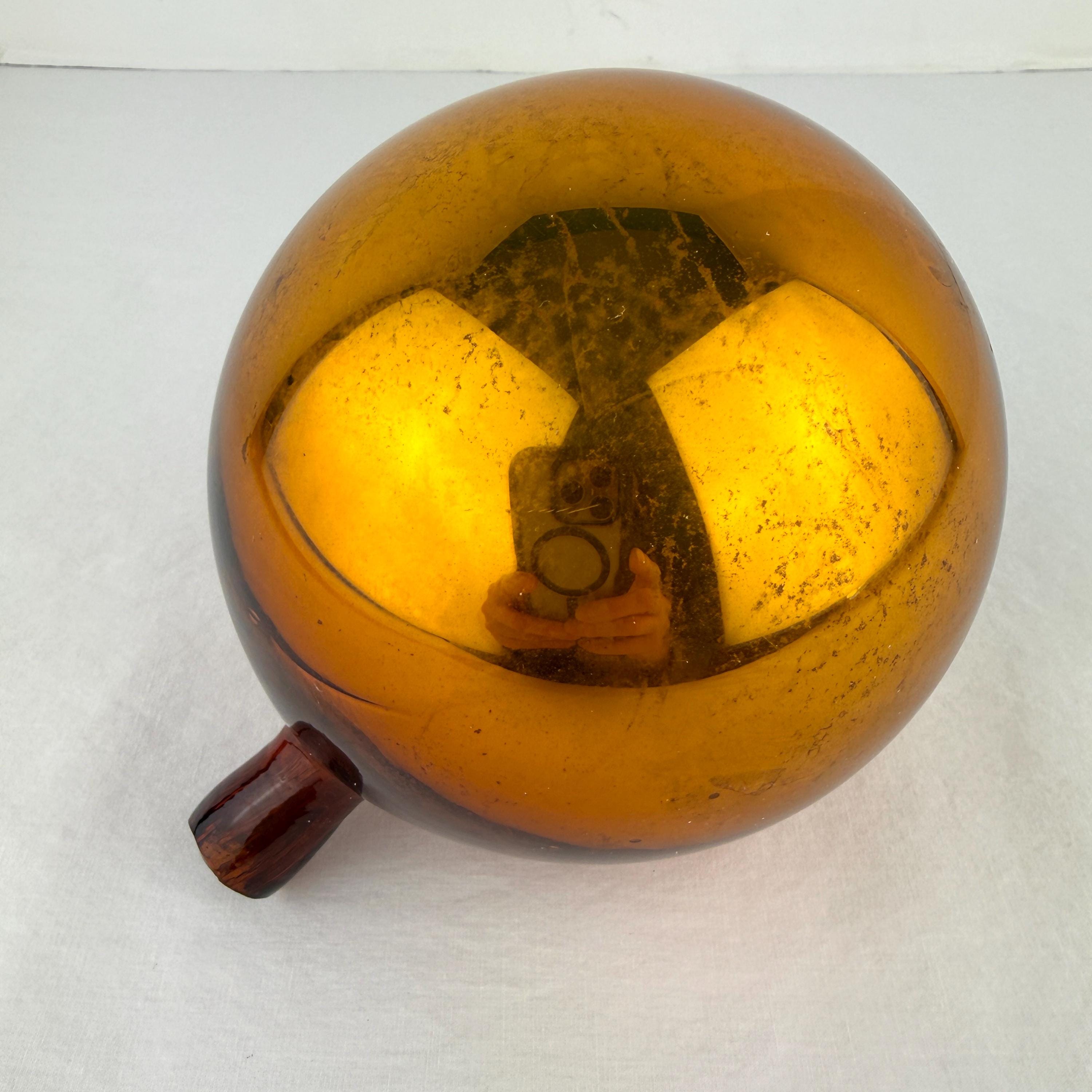 アンティーク　気球　額 Vintage Mercury Gazing Ball - Etsy