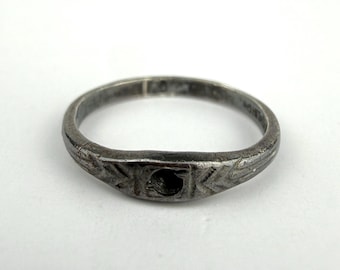 Vintage Uncas Sterling Silver Baby Ring Size 1.5