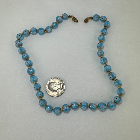 Vintage Italian Art Glass Bead Necklace - image 10