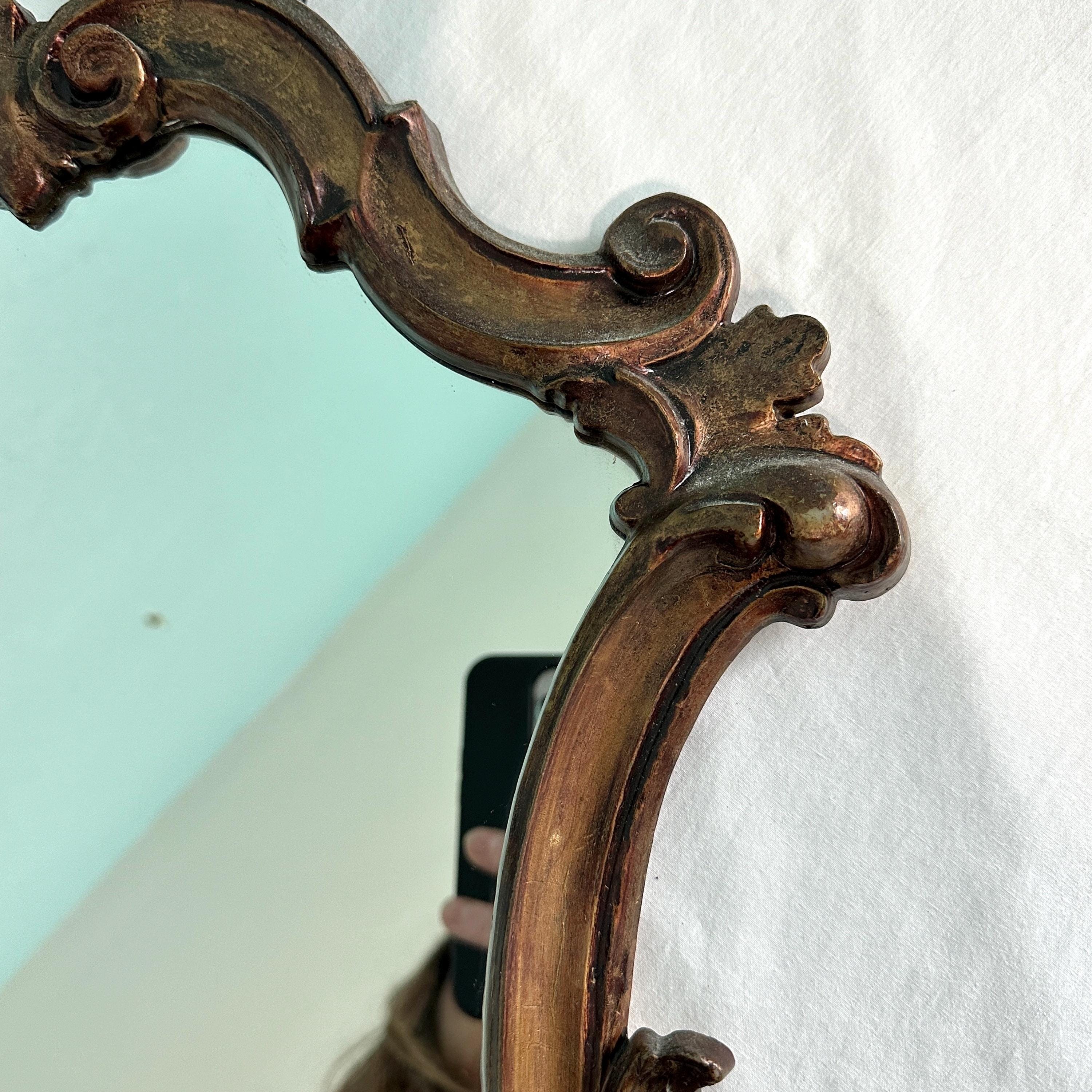 Vintage Rococo Style Italian Mirror 15” X 25.75” - Etsy