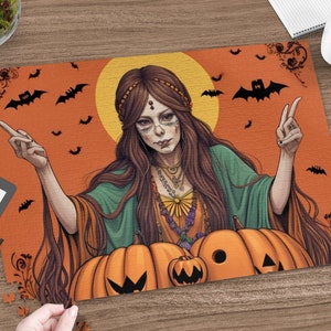 Halloween Witch Art Puzzle, 1014 Pieces Jigsaw Puzzle, Fun and Challenging Puzzle for Adults, Witches and Pumpkins Puzzle, for Fall