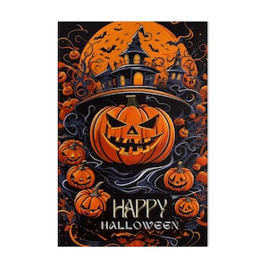 Halloween Puzzle, Spooky Pumpkin Jigsaw, Haunted House Puzzle, Halloween Scene Puzzle, Festive Halloween Puzzle, Halloween Gift Idea