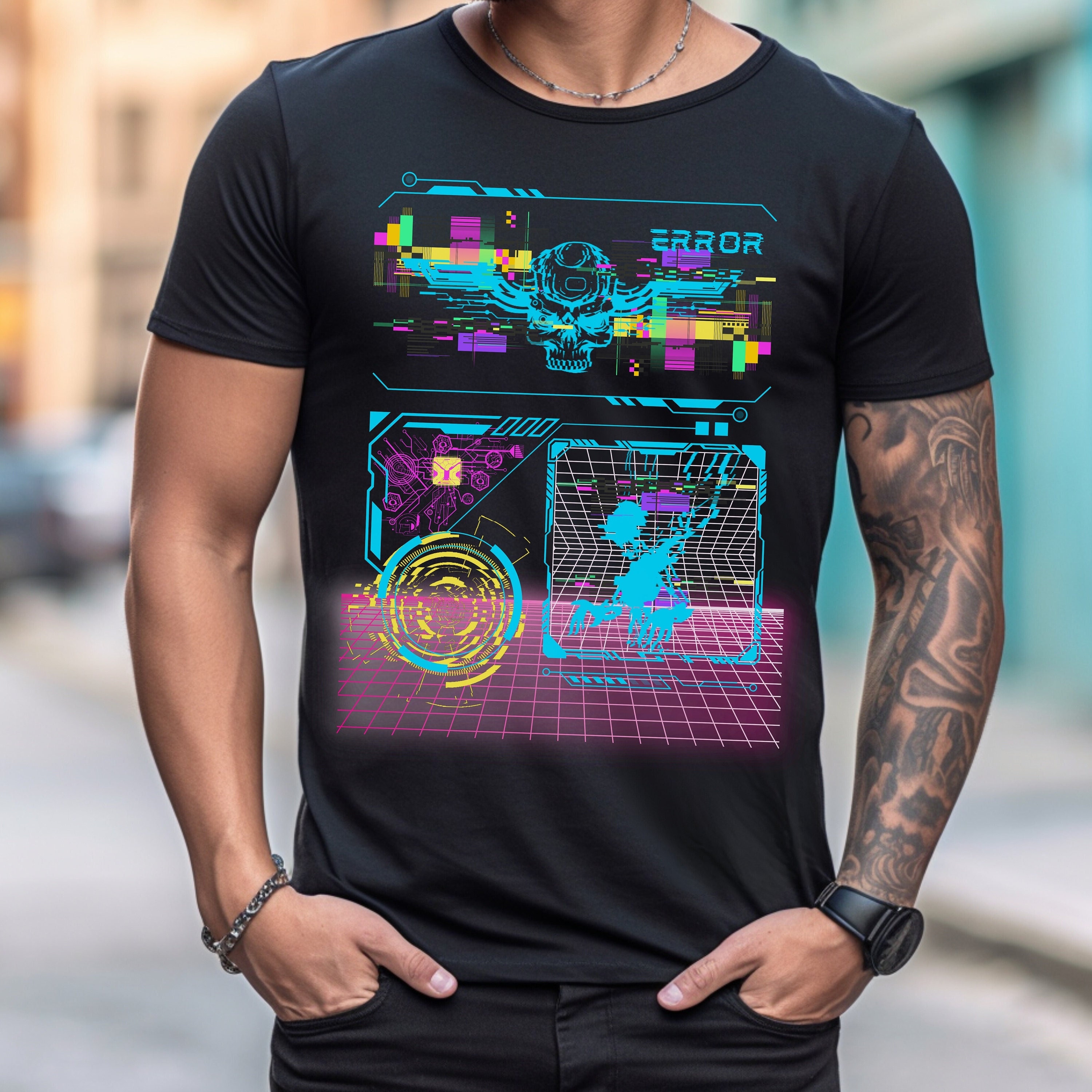 Cyberpunk Shirt - Warning: Wearing This Cyberpunk Shirt May