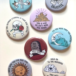 Reputation Era Buttons - Set of 8 Pins