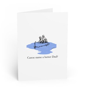 Tarjeta Canoa Día del Padre - Tarjeta Punny