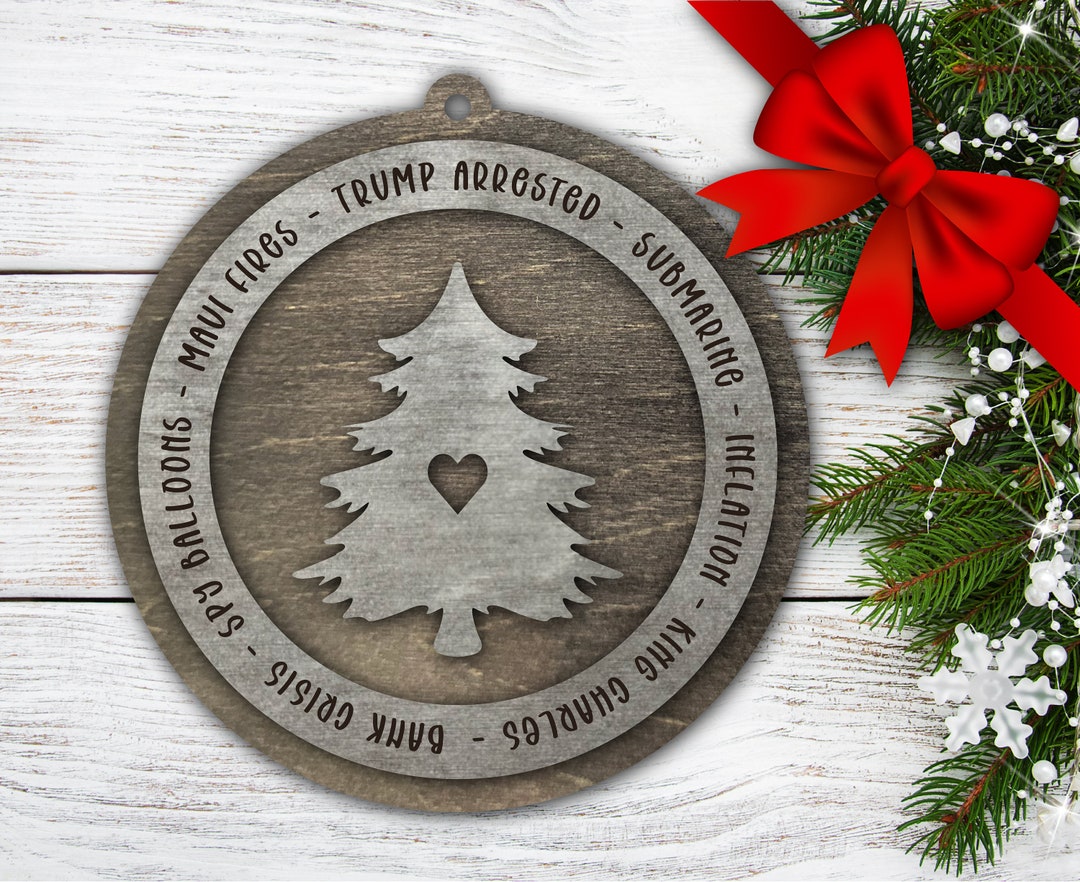 Events of 2023 Ornament Custom Wood Ornament Christmas Tree Ornament