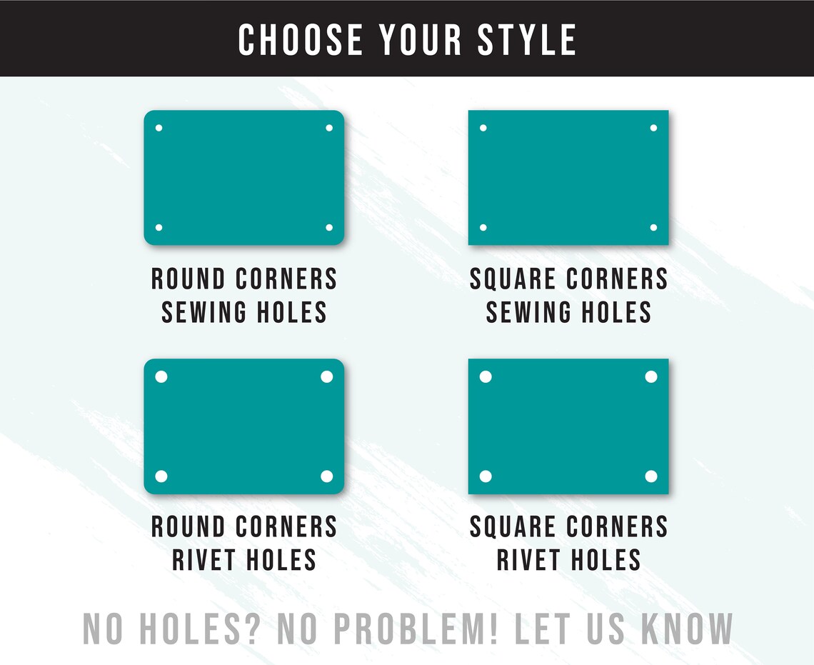 Custom Leather Labels - 1.5 X 3 Leather Tags - Knitting Labels ...