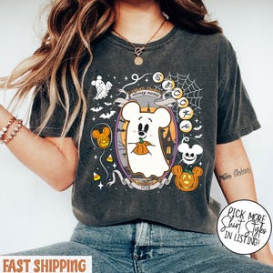 Mickey Halloween Ghost Shirt, Disney Halloween Shirt, Mickey Halloween Tee, Disney Halloween Party, Couple Halloween Gift, Mickey Lover Tee