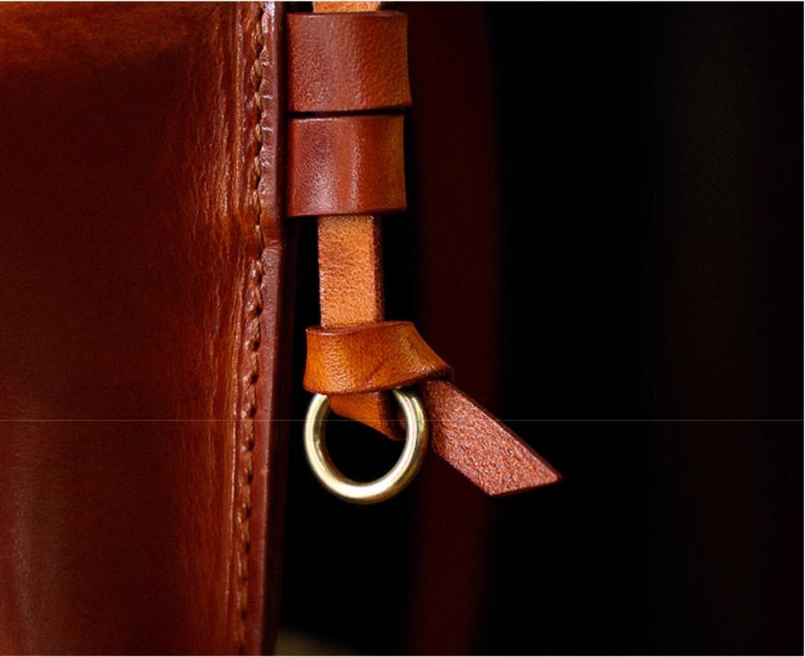 Grain Leather Top Handle Bag