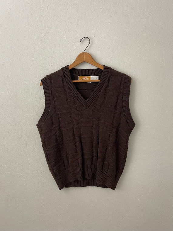 1970s chunky Jantzen sweater vest