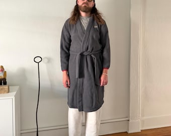1990s 2000s L.L. Bean fleece bathrobe ~ unisex size small