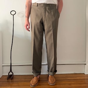 Mens 1980s Striped Trousers - Etsy