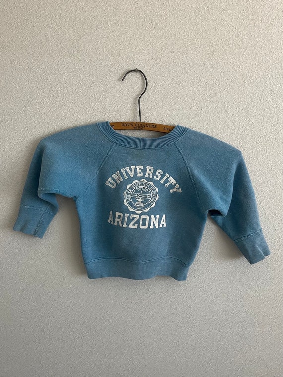 1960s University of Arizona flocked print toddler 