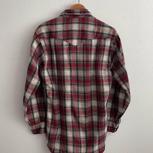 1970s Pendleton High Grade Westernwear plaid wool pearl snap western shirt AS-IS image 2