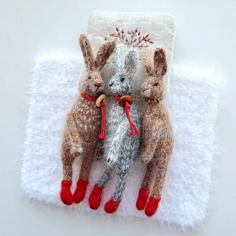 Bunny Knitting Pattern Toy • Rabbit Knit PDF • Soft Bunny Plush ...