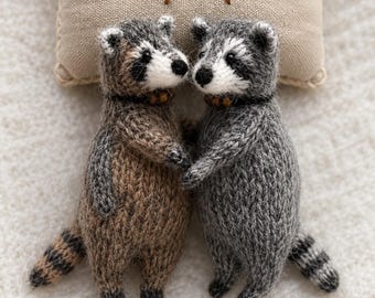 KNITTING PATTERN Racoon - Etsy