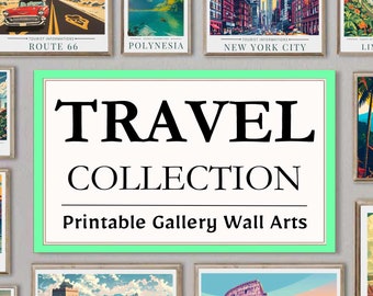 Over 300 Travel Posters, World Travel Prints, Digital Art, Aesthetic Room Decor Cities, Posters Landscape Prints, Vintage Travel Prints