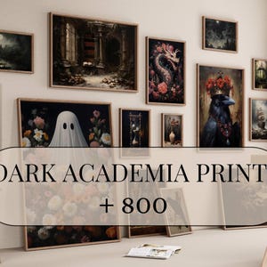 Dark Academia Prints, 800+ Wall Art from the Victorian, Vintage, and Gothic Worlds Collage Kits and Digital Prints, Moody Printables