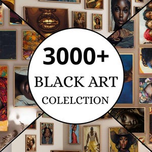 Arte nera, 3000 stampe, arte di donne nere, poster di moda, stampe afroamericane, arte astratta da parete, arte stampabile, 140