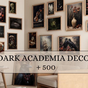 Dark Academia Decor, 500+ Wall Art from the Victorian, Vintage, and Gothic Worlds Collage Kits and Digital Prints, Dark Printables