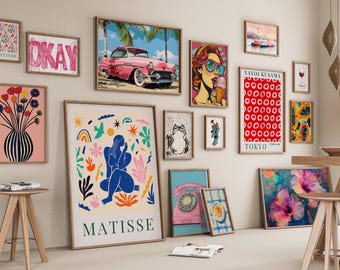 Over 5000 Maximalist Wall Art, MEGA BUNDLE, trendige Wandkunst, Maximalist Gallery Wall Set, Eklektische Wandkunst, Home Decor, trendiger Druck