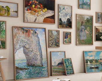 1000+ Claude Monet Art Bundle, Printable Wall Decor, Impressionism & Inspired Pieces, Digital Vintage Landscape Prints, Gallery Wall Art