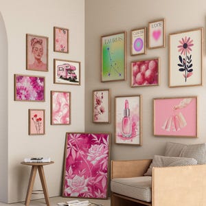 Over 2000+ Trendy Gallery Wall Set, Aura Wall Art, Preppy Poster, Colorful Home Decor,Fashion prints,Colorful Artistic Impressions