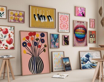 Over 8000 Maximalist Wall Art, MEGA BUNDLE, trendige Wandkunst, Maximalist Gallery Wall Set, Eklektische Wandkunst, Home Decor, trendiger Druck