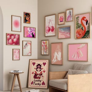 Over 4000+ Trendy Gallery Wall Set, Aura Wall Art, Preppy Poster, Colorful Home Decor,Fashion prints,Colorful Artistic Impressions