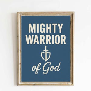 Kids Bible Verse Wall Art, Boys Room Decor Christian Prints, Scripture Wall Art Modern Christian Decor, Boys Bible Nursery