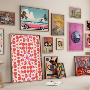Maximalist Wall Art, Over 6500, Trendy Wall Art, Maximalist Gallery Wall Set, Eclectic Wall Art, Home Decor, Trendy Print