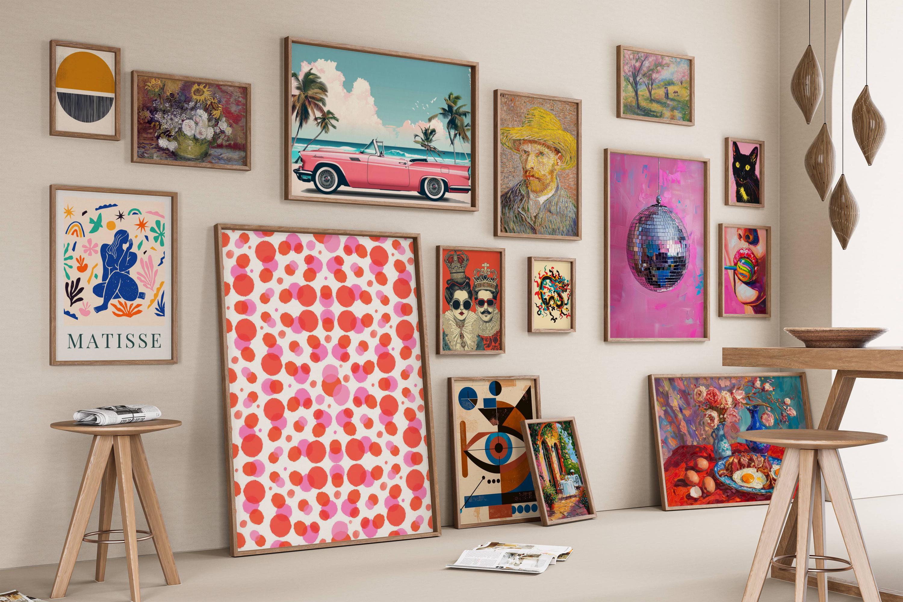 Maximalist Wall Art, Over 6500, Trendy Wall Art, Maximalist