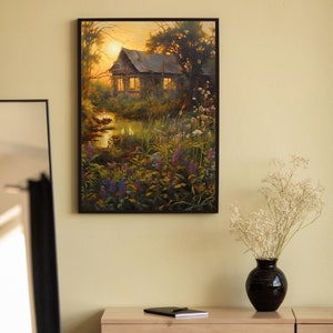 Gotische Wanddekoration Set - 9 Cottagecore Poster Mit Naturmotiven