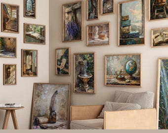 1000+ Neutral Aesthetic Wall Art Prints | Soft Pastelcore & Vintage-Inspired Digital Decor Bundle