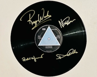Pink Floyd Dark Side Of The Moon 24 Carat Gold Signature Vinyl Record