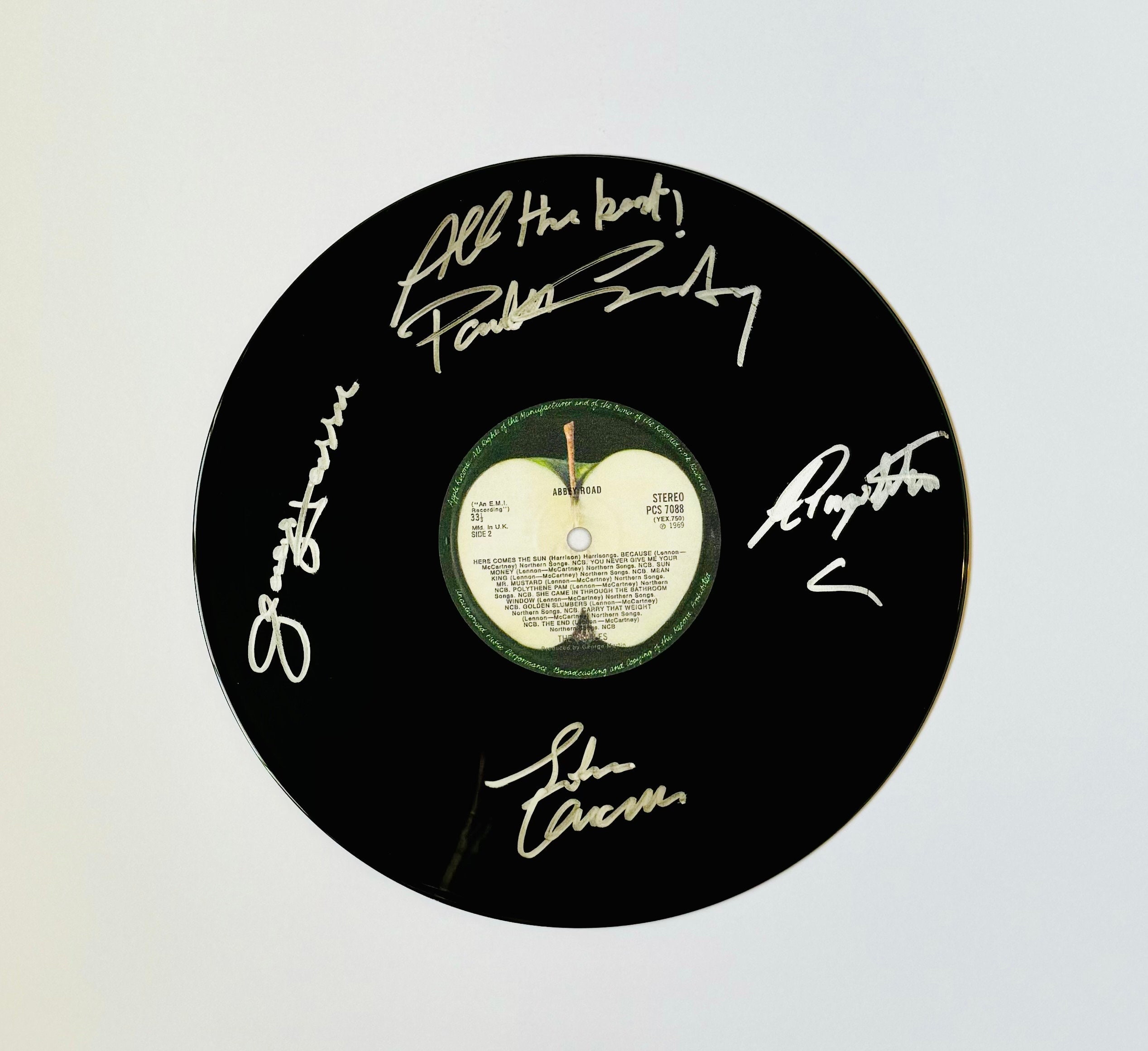 The Beatles Abbey Road Signed Vinyl Record - Etsy
