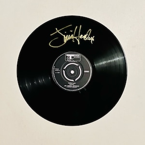 Jimi Hendrix Purple Haze 24 Karat Gold Signature Schallplatte