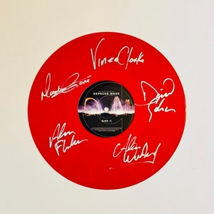 Depeche Mode Live Autographed Limited Edition Red Vinyl Record